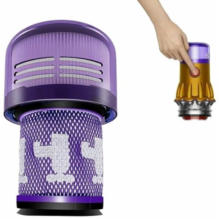 Trade-Shop HEPA-filter / Pre-motorfilter / Dammsugarfilter Kompatibel med Dyson V12, V12 Slim, V12 Detect Slim Absolute, V12 Detect Slim