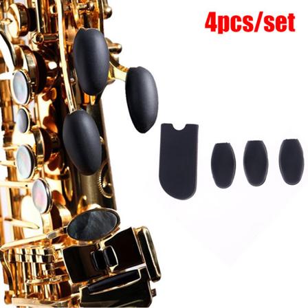 1Set Saxophone Finger Rest Saxophone peukalotuen tyyny Silicon Black one size