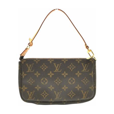 Louis Vuitton Vintage, Pre-owned Pochette Accessoires Monogram Bag Bruin, Dames, Maat:ONE Size,Canvas