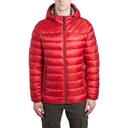 Napapijri, Down Jackets Rood, Heren, Maat:S,Polyamide