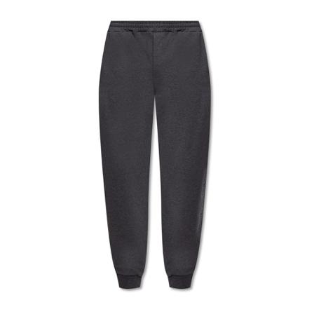 Helmut Lang, Sweatpants with logo Grijs, Heren, Maat:L