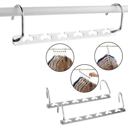 1-pakning, Kraftig Kleshenger Organizer | 13,6 kg Kapasitet |, Metallkleshenger, Garderobeplassbesparer Garderobeorganisatorer og Oppbevaring 1 stk