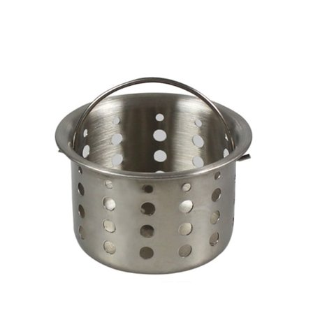 2 stk vaskefilter i rustfritt stål, hårfelle for badekar