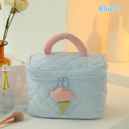 1 St Resekosmetikväska Bärbar Manchesterdragkedja Med Stor Kapacitet