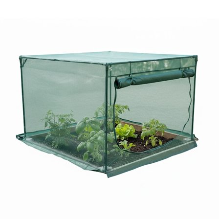 Højbedsnet med lynlåsdør