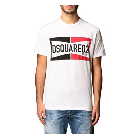 Dsquared2, T-Shirts Biały, Mężczyzna, Rozmiar: XL