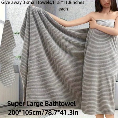 4 kpl tähtikuvioisia raidallisia pyyhesarjoja, suuri rantapyyhe, nopeasti kuivuva imukykyinen korallikuituinen kylpypyyhe