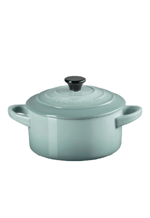 Le Creuset Mini Gryta Stengods 10 cm Seasalt 0,25L Grytor Blå