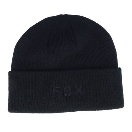 Fox - Svart cuff Beanie - Wordmark Beanie Black Cuff @ Hatstore