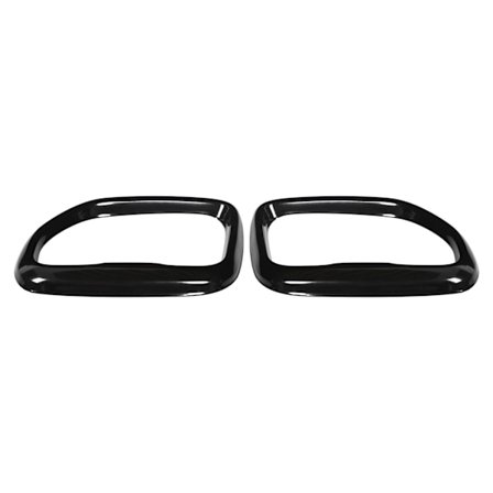 2 stk. udstødningsrør, afdækning i rustfrit stål, blank sort, erstatning til X3 M40i 2018‐2021