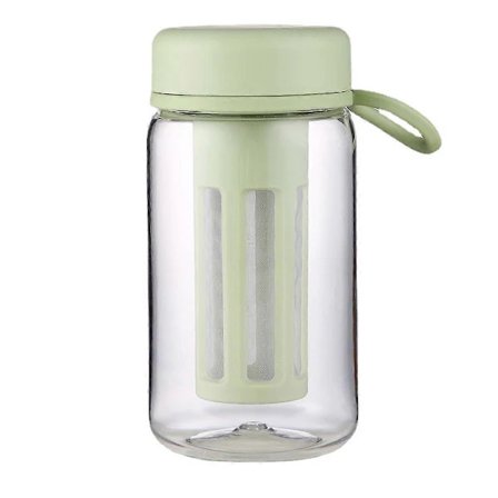 (Pow Yeah!) Kallbryggd Kaffebryggare Resemugg med Mjukt Silikonhandtag Portabel Iskaffe & Te Infuser m