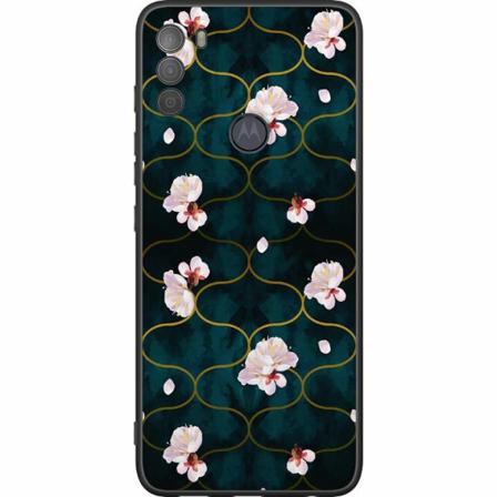 Motorola Moto G50 Svart Skal Blommor