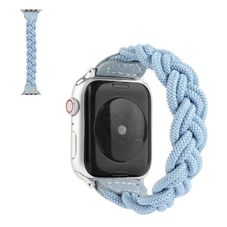 Apple Watch Series 6 / 5 40 mm urrem i vævet stil - Himmelblå