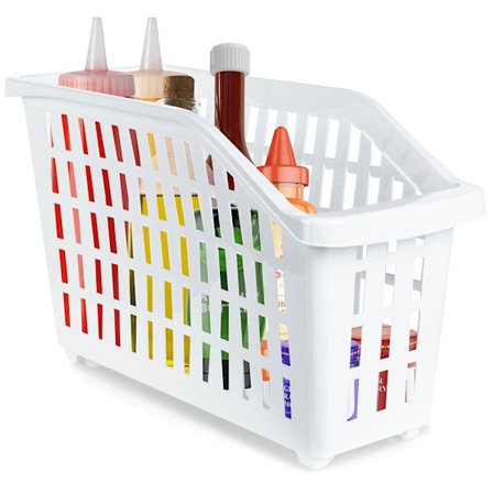 Smal förvaringsbehållare på hjul för hem och kontor