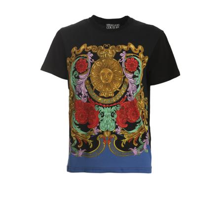 Versace Jeans Couture - T-shirts - Svart - Herr - Storlek: M, Herr, Storlek: M