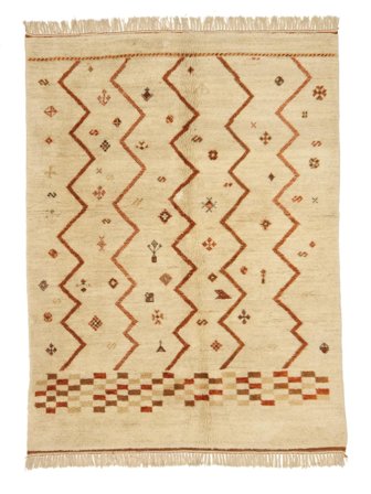 Hand Knotted Berber Moroccan - Mid Atlas 169X239 Wool Rug