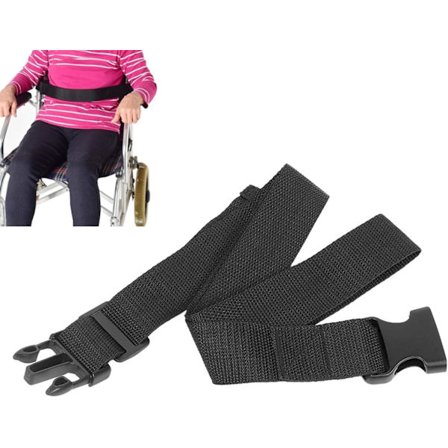 Rullestolbelte, 160 cm langt justerbart rullestolbelte