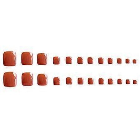 Korte Falske Negle Kunstige Fødder Negle Fuld Dækning Kvadratiske Falske Negle Til Kvinder Teenagere