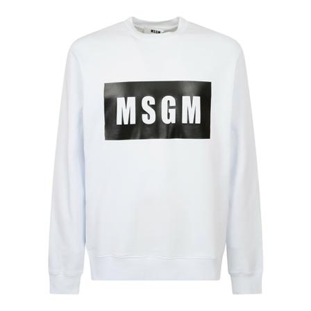 Msgm branded sweatshirt Hvid, Herre Sweatshirts