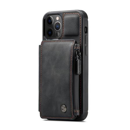 Caseme C20 Series Läderfodral Till Iphone 12/12 Pro, Svart Svart