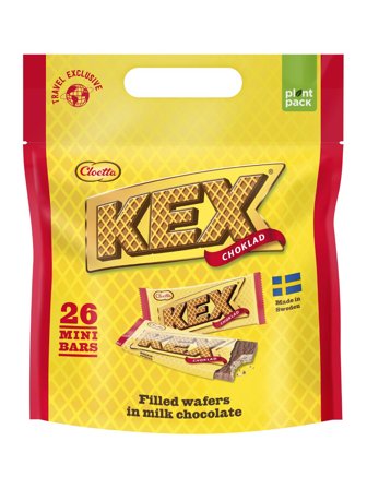 Kex filled wafers in milk chocolate 0.338kg