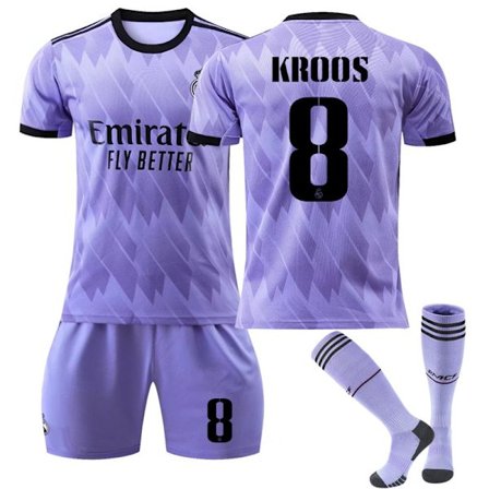 Ny sesong 2022-2023 Real Madrid fotballdrakt fotballdrakt KROOS 8 KROOS 8 KROOS 8 XS