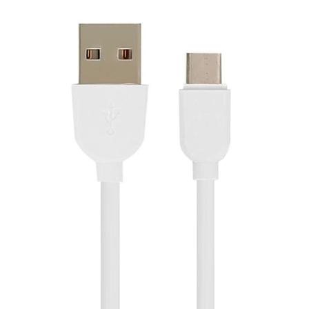 USB Type C til USB Smartphone Tablet Opladnings- og synkroniseringskabel 1 m - Hvid Vit