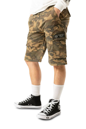 West Coast Choppers CFL Cargo Shorts Woodland Kamouflage M
