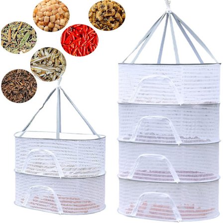 (4-lags) Urte tørkenett - Plante tørkenett - Henge tørkenett