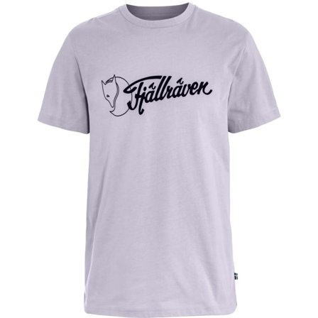 Fjällräven Men's Archive Logo T-Shirt in Lavender Mist | Size: Medium, Organic Cotton