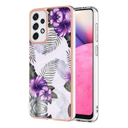 LB1-serie marmor IMD-telefondeksel for Samsung Galaxy A33 5G, fleksibelt TPU-beskyttelsesdeksel