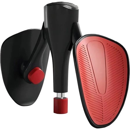 Bekkenbunntrener for kvinner og menn, justerbar lår-trener for innside lår hofte arm bein rygg trening (svart)