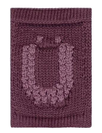Knitted Letter Ü, Rose Home Kids Decor Decoration Accessories-details Pink Smallstuff