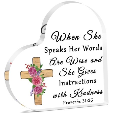 Uskonnollinen kodin sisustus inspiroiva kristillinen akryylitaulu Raamatun jakeita sisustus hengellinen akryylitaulu koristeellinen kyltti motivoiva 