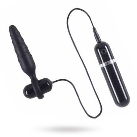 Vibration Silicone Plug - 10 vibrations - Vuxen.se - Buttplug, stora & små butt plugg