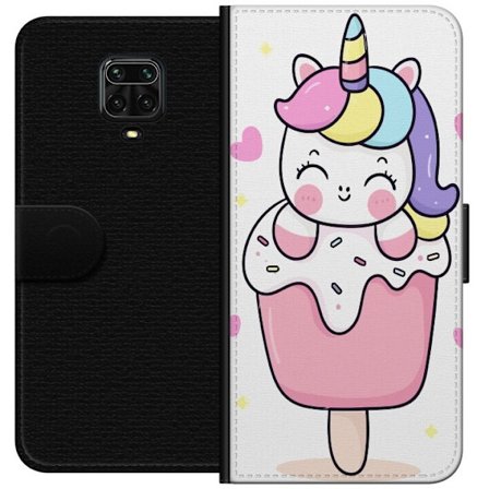 Plånboksfodral till Xiaomi Redmi Note 9S med Glad enhörning