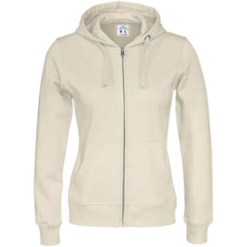 Huvtröja Zip Dam Cottover