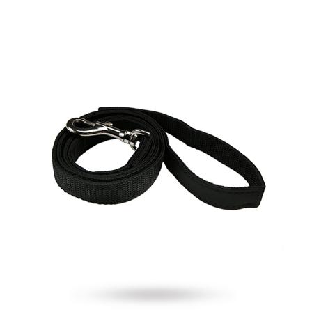 Klassiskt Svart - Tygkoppel - Textilkoppel, Rullkoppel, Draglinor, Läderkoppel, Långlinor, Flexikoppel på Doggie.se
