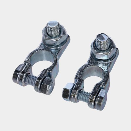 Batterikabelskor Zinkpläterad mässing.10mm