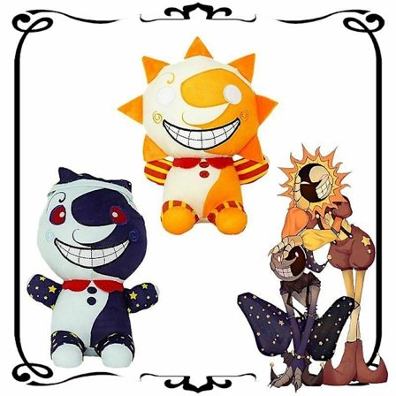 25cm Sundrop Fnaf Plysjleker Søte Myke Moondrop Fylte Tegneserie Skrekk