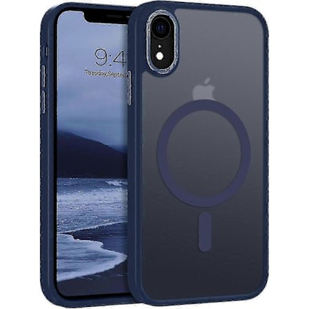TIANYING deksel til iPhone XR, iPhone XR magnetisk deksel kompatibelt med MagSafe, gjennomskinnelig matt, slankt, støtsikkert, anti-fingeravtrykk A