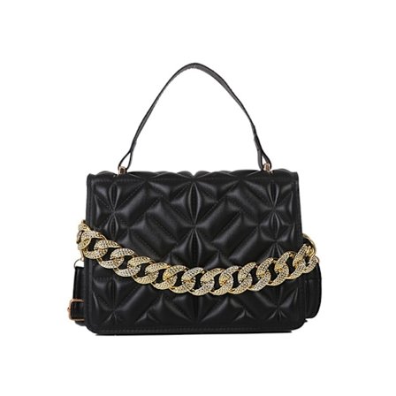 Luksuriøs håndveske i PU-lær, dameveske, skulderveske, crossbody-veske, 1 stk.