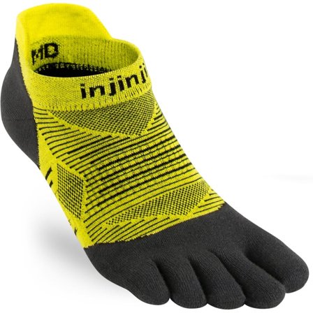 Injinji Run Lightweight No-Show Unisex workout socks Yellow 37-40