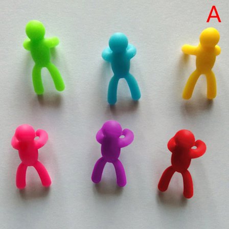 6st Vinglas Recognizer Silikonetikett Dricksglas Identi