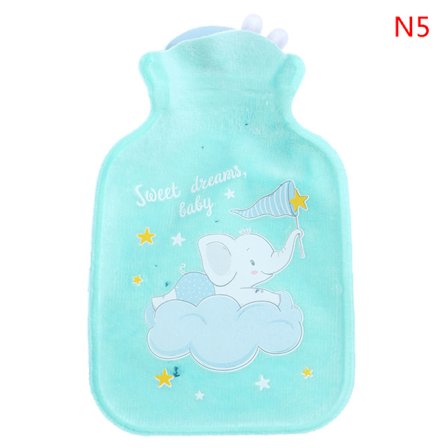 Varmvattenflaska gummipåse e tecknad Varm avkopplande Säker Värme C