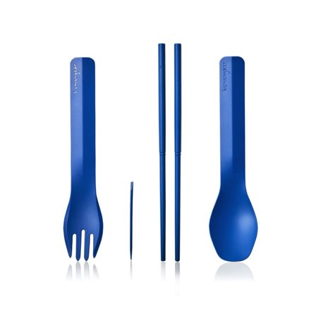Humangear GoBites Quattro eating utensils Blue OneSize