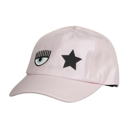Chiara Ferragni Collection Eye Star Shiny Baseball Pet , Roze , Dames , Maat: ONE Size Petten