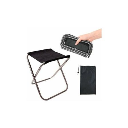 Hopfällbar pall i aluminiumlegering, ultralätt och bärbar utomhuscampingstol, grillstol, klätterpall, maza, accesspall