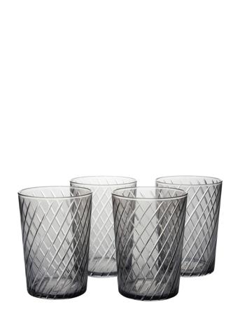 Ayoe High Home Tableware Glass Drinking Glass Grå Monday Sunday