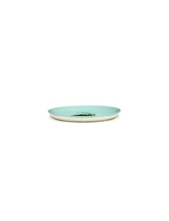 Plate M Azure Artichoke Green Feast By Ottolenghi Set/2 Home Tableware Plates Dinner Plates Blue Serax